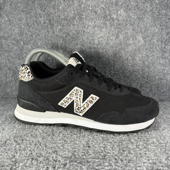 New Balance Shoes - New Balance 515 Womens Size 8 Shoes Black Leopard Suede Athletic Sneakers